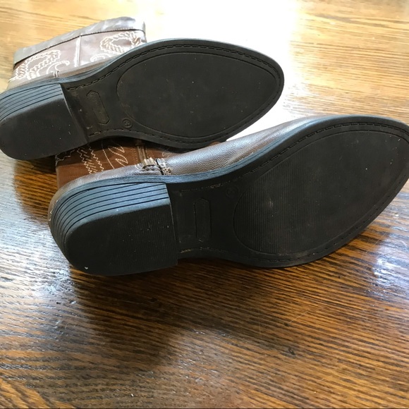 Rampage Girl’s Brown Boots Size 3 - Picture 3 of 4